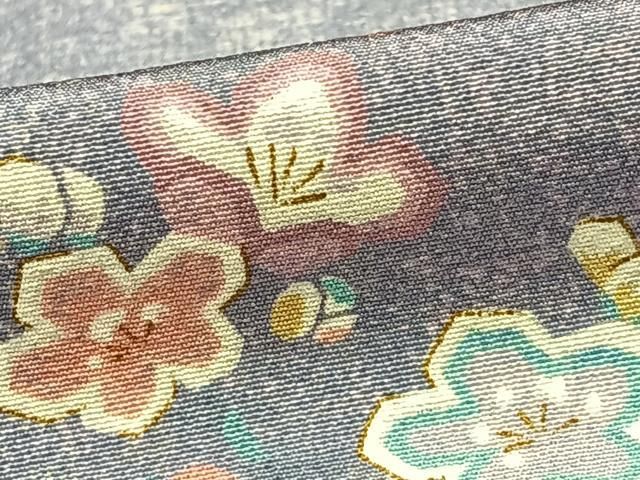 正絹　しつけ付き　小紋　金彩　雪輪　紅葉　吹き寄せ　秋冬のお出かけに 正絹 しつけ付き 小紋 金彩 雪輪 紅葉 吹き寄せ 秋冬のお出かけに 楽天