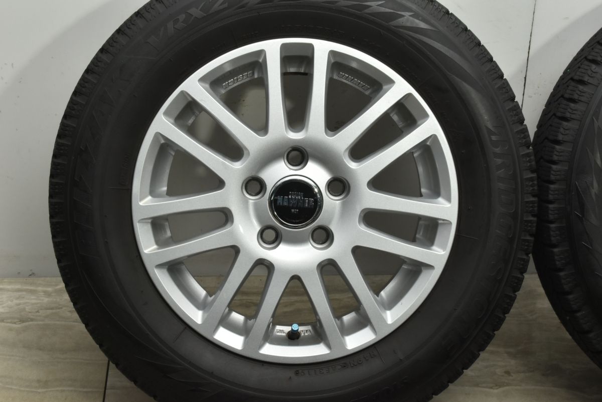 ハウナー 15in 6J +47 PCD112 ブリヂストン ブリザック VRX2 195/65R15 アウディ A3 VW ゴルフ ヴァリアント スタッドレス 良好品ハウナー 15in 6J +47 PCD112 ブリヂストン ブリザック VRX2
