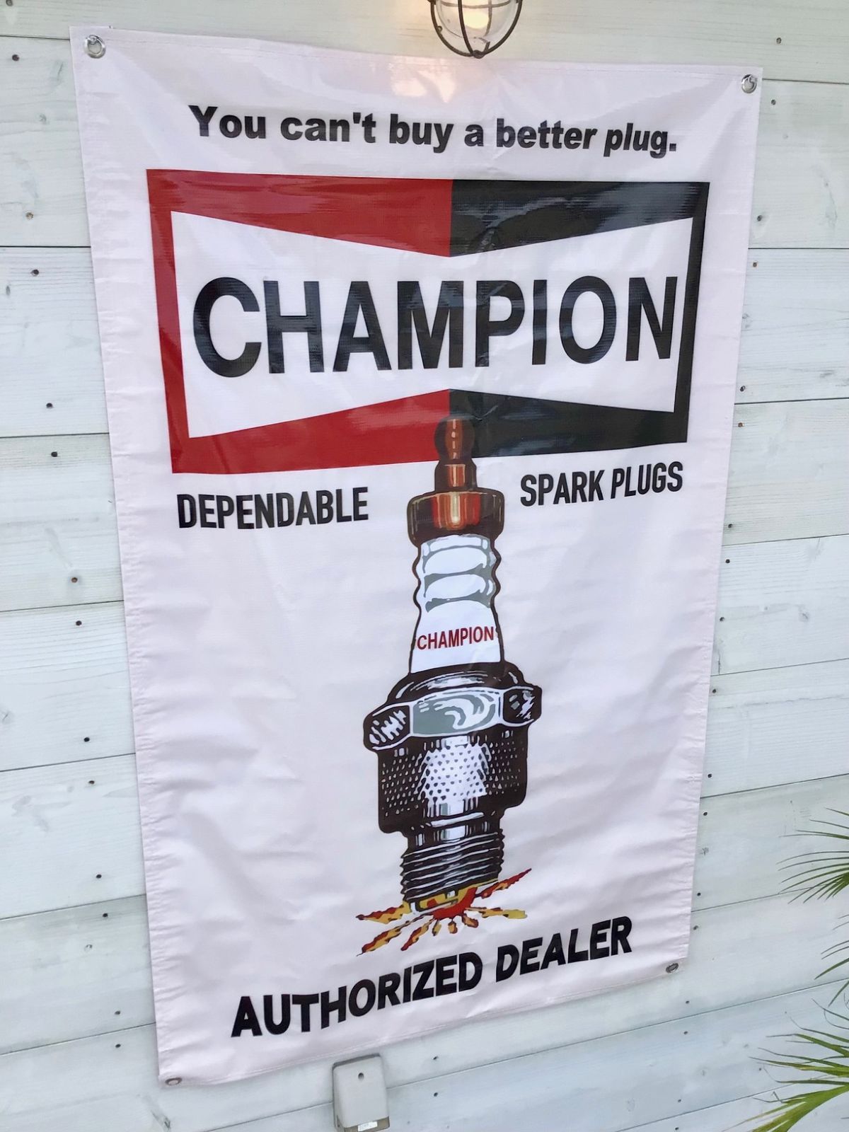 新品 ビッグ プロモーション バナー フラッグ チャンピオン 撥水 屋外対応 アメリカン雑貨 インテリア 小物