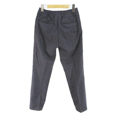 ベルウィッチ BERWICH ロング丈 テーパードパンツ ジップフライ 46 紫系 パープル イタリア製 毛 ウール 無地