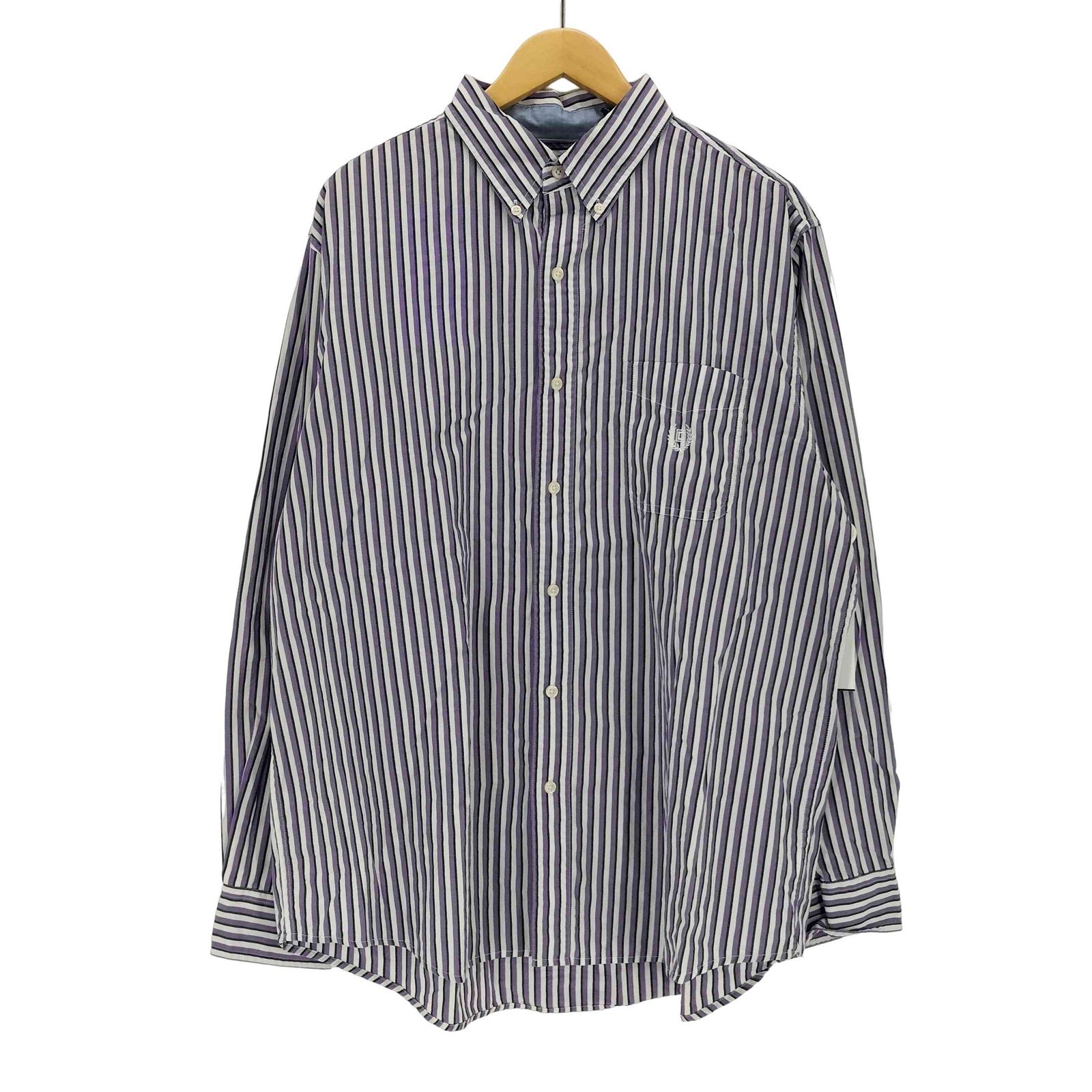チャップスラルフローレン CHAPS RALPH LAUREN ストライプ ボタンダウンシャツ メンズ JPN：XL 