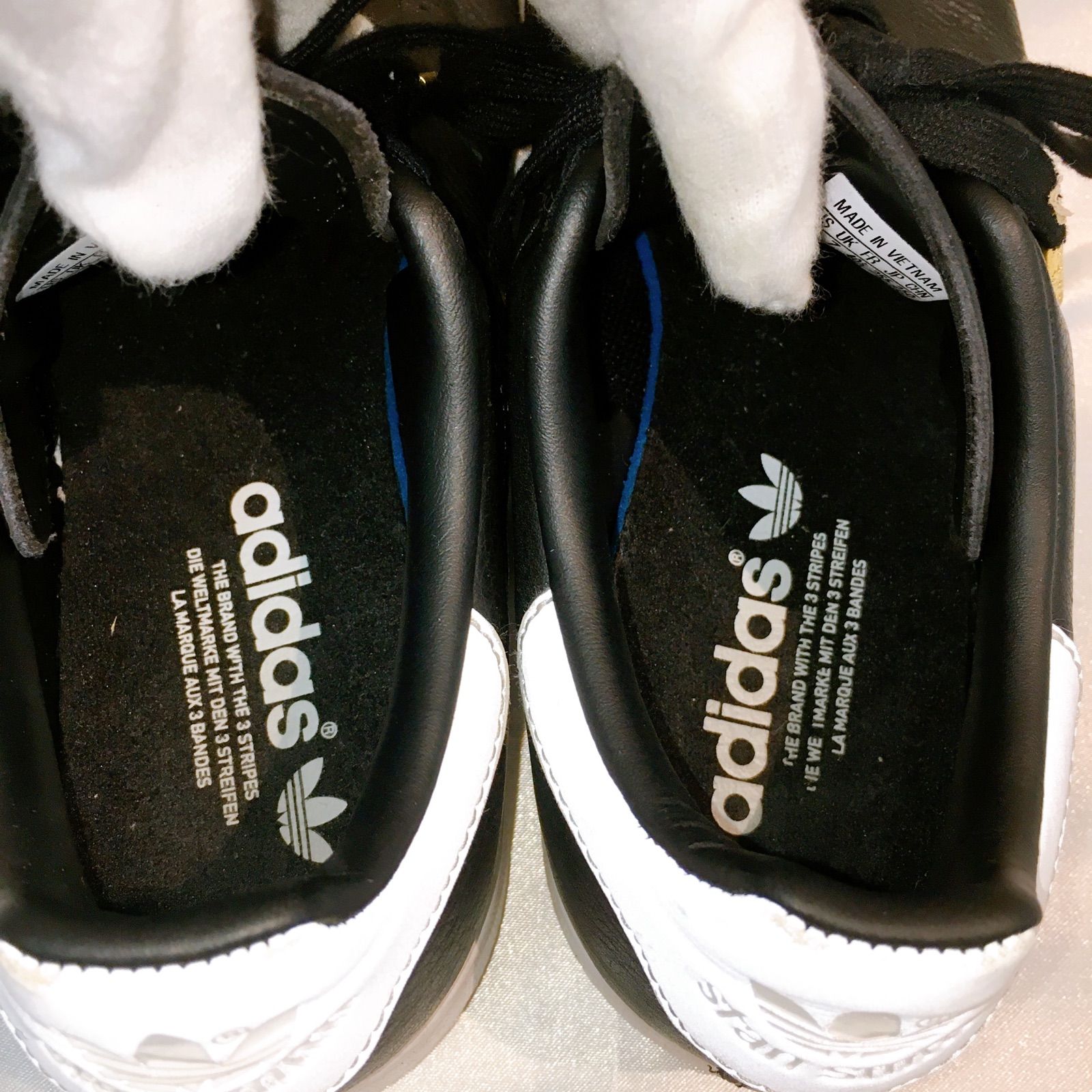 アディダス　adidas スタンスミス ブラック　25センチ 25.5cm アディダス スタンスミス LUX 中田慎介 ブラック - メルカリ