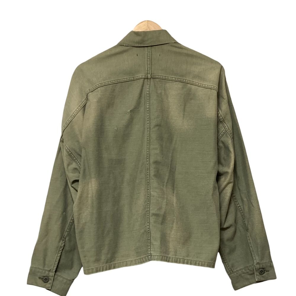 AP STUDIO エーピーストゥディオ ヴィンテージ加工 オーバーサイズ ミリタリージャケット ブルゾン カーキ レディース 古着