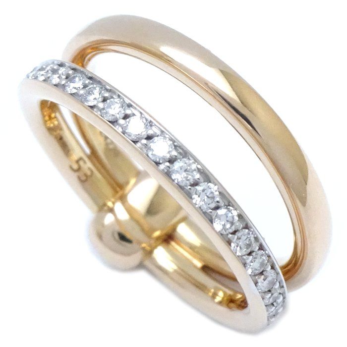 【Pomellato】ポメラート トゥゲザー 18K ダイヤモンドリング ポメラート トゥギャザー リング PAC4012O7WHRDB000