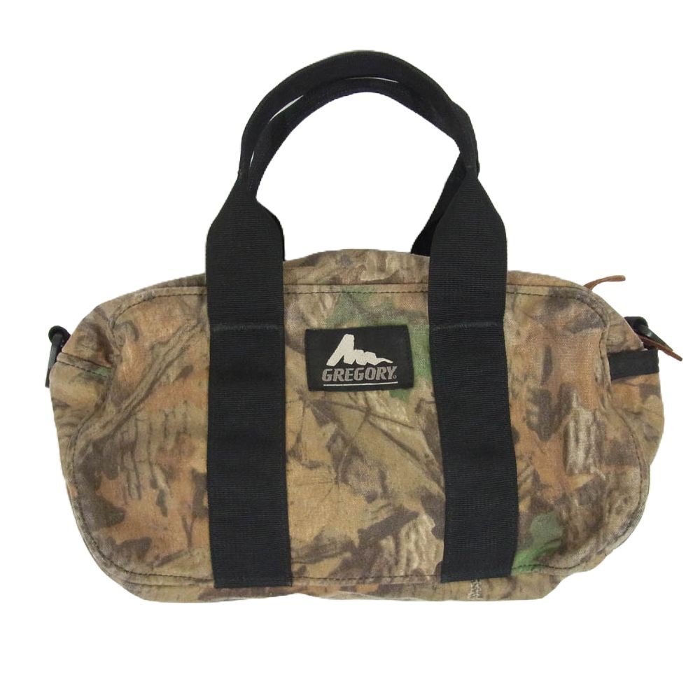 GREGORY グレゴリー 90s 00s USA製 シルバータグ YKK USA ジッパー DUFFLE BAG XS リアルツリーカモ カーキ系【中古】