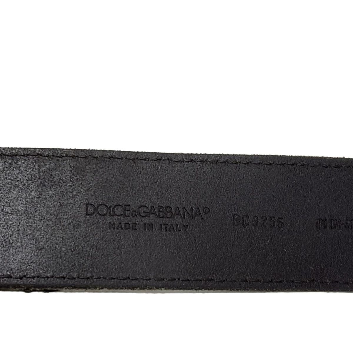 Dolce & Gabbana レザー ベルト パイソン スタッズ 黒 茶 Dolce & Gabbana レザー ベルト パイソン スタッズ 黒 茶