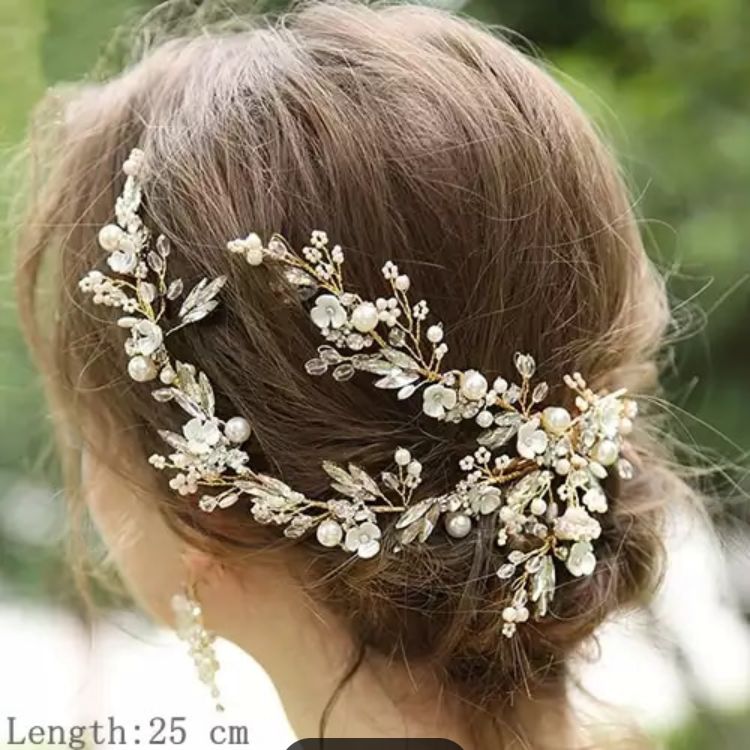 4g♡ブライダルティアラ ヘッドドレス ウェディングヘアアクセサリー結婚式髪飾り - 8