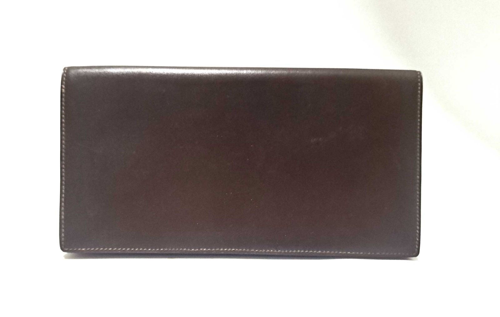 HERMES ダークブラウン レザー 長財布 【公式通販】