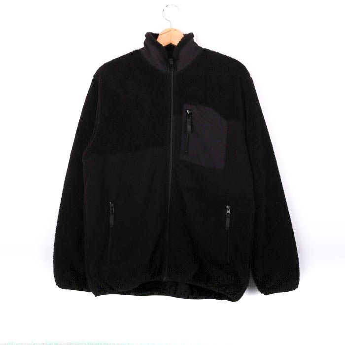 イッカ ブルゾン ジャケット ジャンパー アウター 黒 メンズ Lサイズ ブラック ikka 【中古】