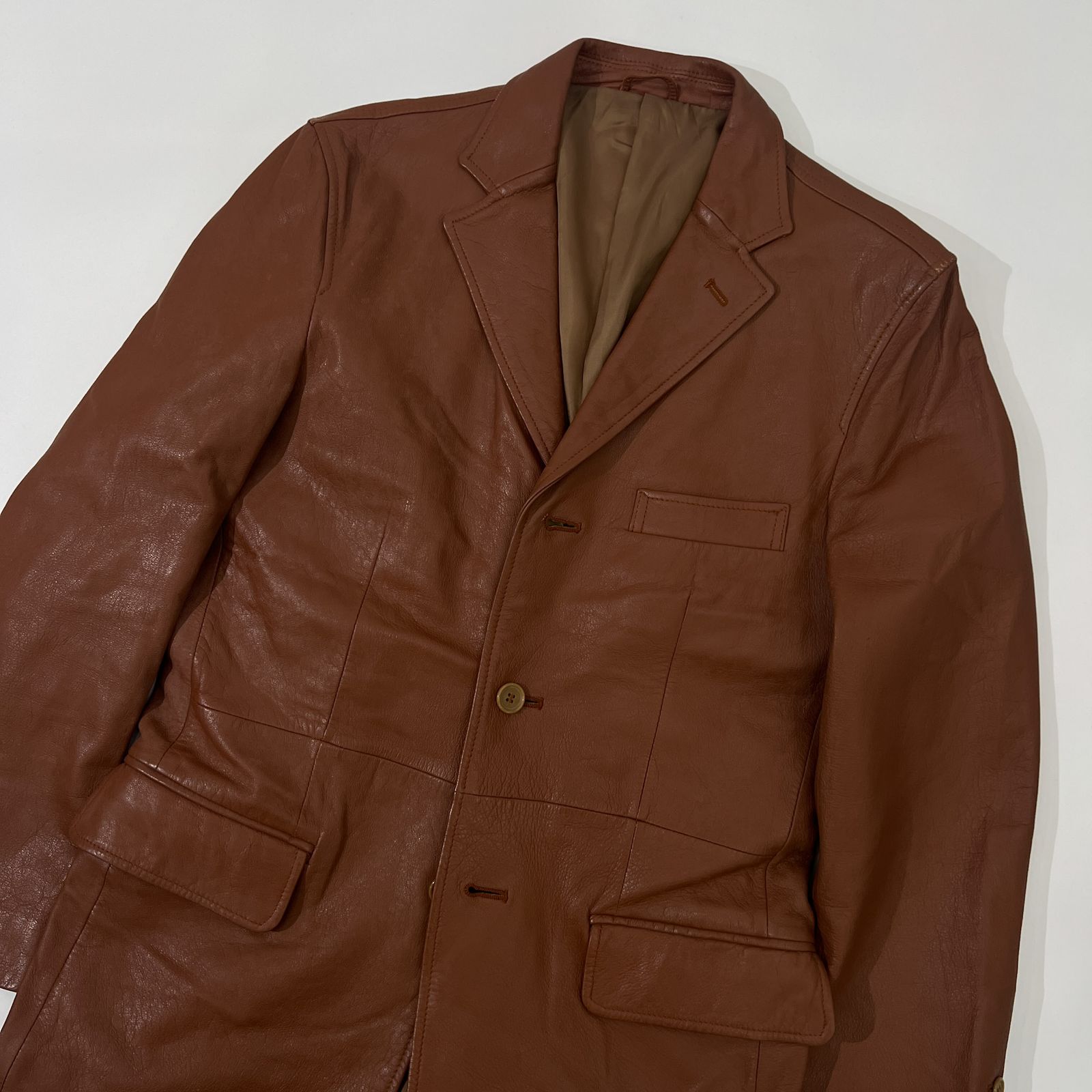 SERA VISTA セラビスタ イタリア製生地 羊革 3B テーラードジャケット