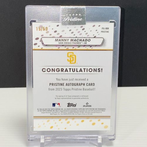 2023 Topps Pristine マニー・マチャド 直筆サインカード☆パドレス 