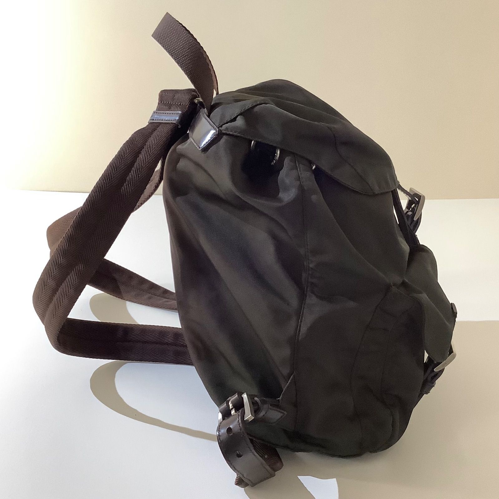 PRADA プラダ テスートナイロン レザー リュックサック B6677