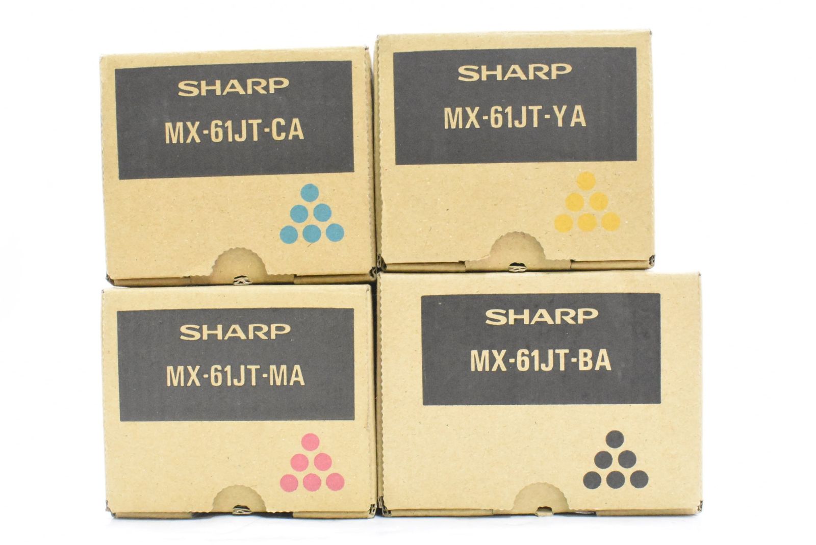 シャープ 純正 トナー MX-61JT-BA CA MA YA 4色 シアン マゼンタ イエロー ブラック SHARP ITO11JUUQXEX-D-N24-byebye