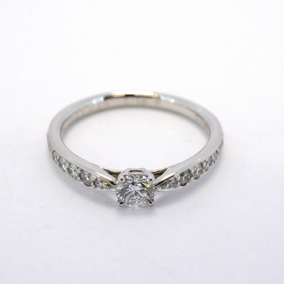 5jeb0246】ティファニー リング ハーモニー ハーフエタニティ Pt950  