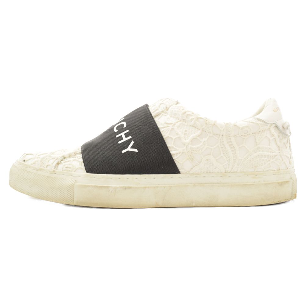 GIVENCHY (ジバンシィ) ベルトロゴ レザーレース柄ローカット 