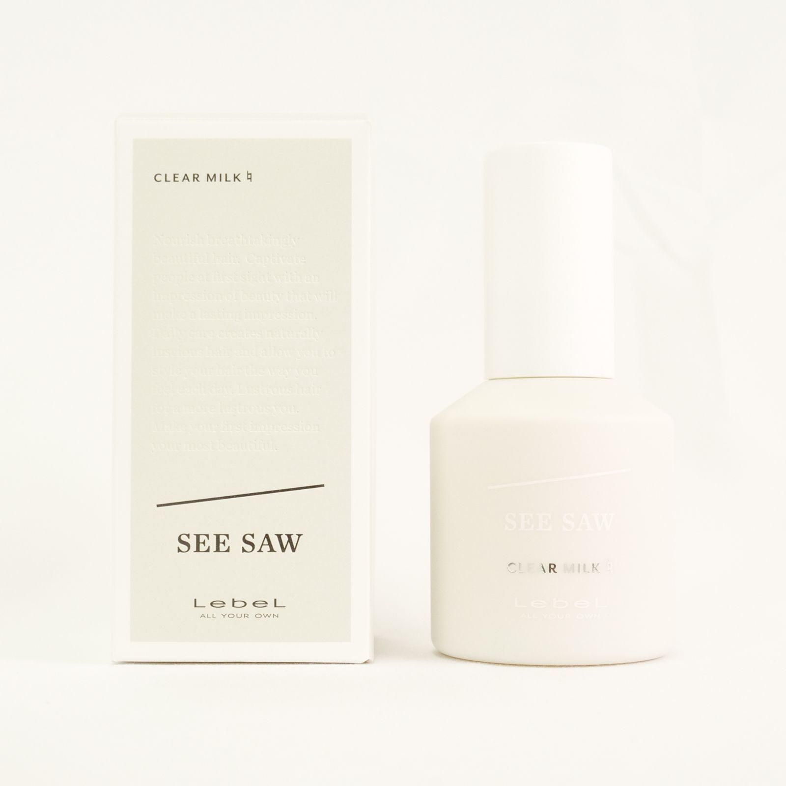 ルベル シーソー クリアミルクナチュラル 80ml SEESAW - メルカリ