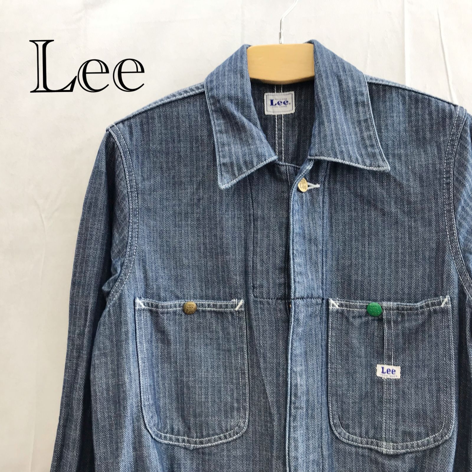 Lee リー つなぎ XS ブルー ヒッコリー オーバーオール