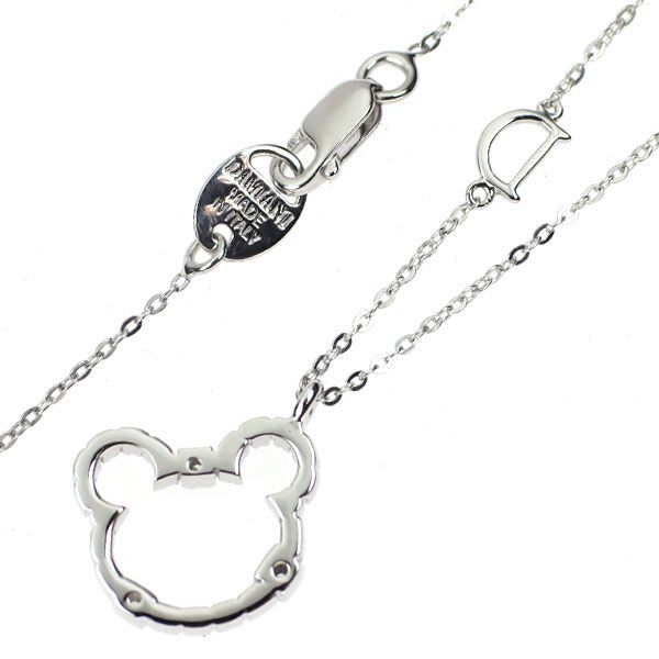 ダミアーニ K18WG ダイヤモンド ペンダントネックレス ミニシンボリ 熊  