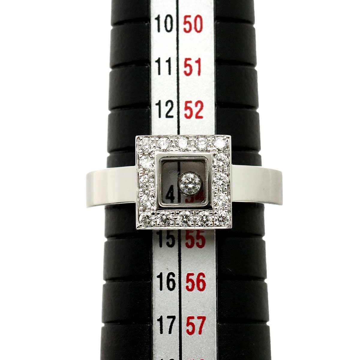 ショパール Chopard ハッピーダイヤ 13.5号 リング ダイヤ K18 WG  