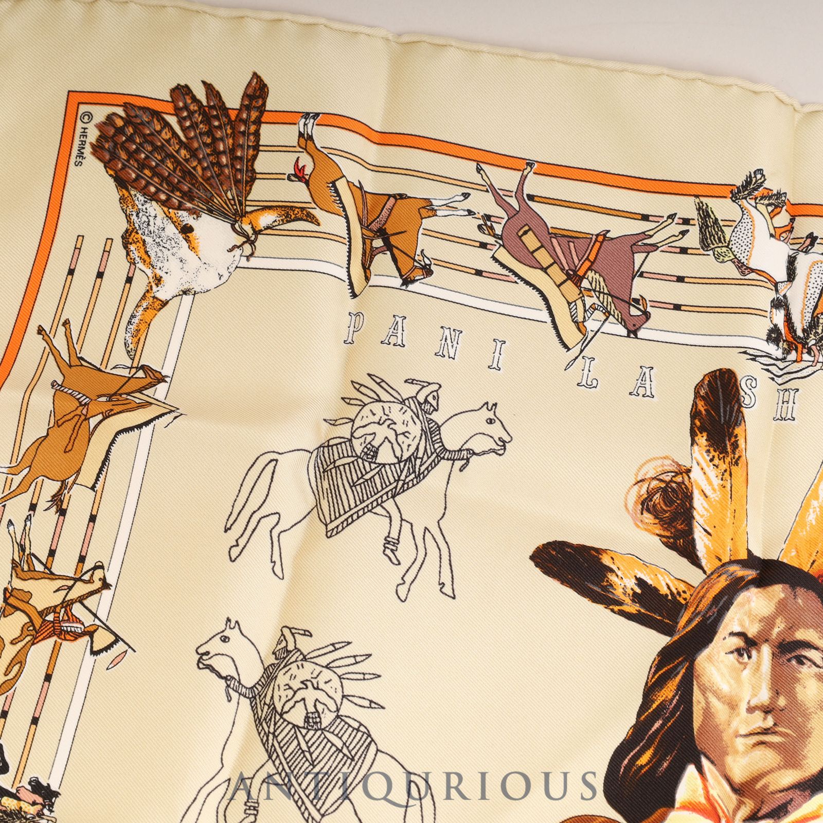 【正規品】エルメス カレ45 PANILA SHAR PAWNEE エルメス スカーフ カレ45 PANI LA SHAR PAWNEE - メルカリ