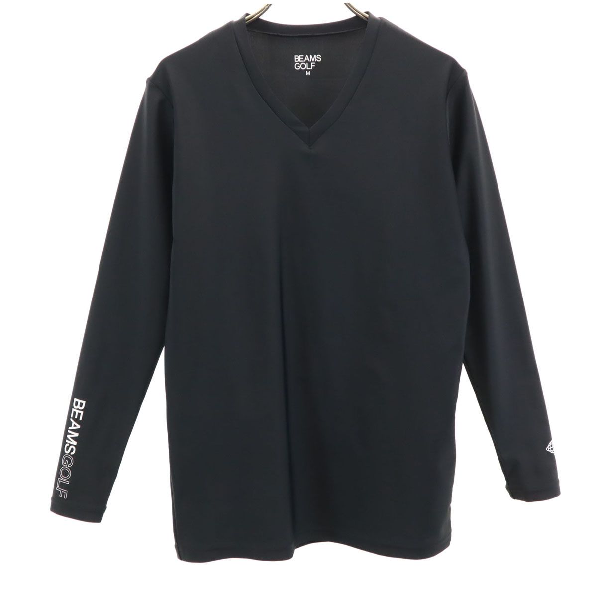 beamsgolf ブラック Vネック 長袖インナー メンズ BEAMS GOLF