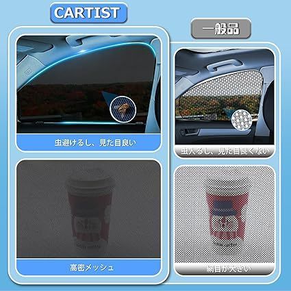 Cartist トヨタ ハリアー60系 メッシュカーテン Harrier 60 H25.12～H29.5 遮光カーテン サンシェード カーシェード フロントドア 遮光カーテン UVカット マグネット式 簡単着脱 遮光 断熱 インテリア メッシュカーテン トヨタ Cartist ハリアー」の人気商品一覧・価格比較 - 価格