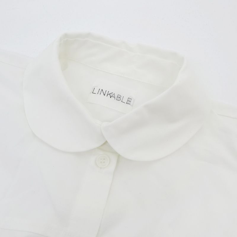 三重店】LINKABLE｜リンカブル ボリュームブラウス ホワイト サイズ:F 
