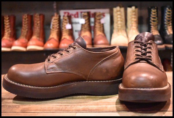 7.5 良品】VIBERG ヴァイバー オックスフォードシューズ ブラウン 茶 ヴァイバーグ ビブラム2021シングル 短靴 ブーツ  HOPESMORE【EH308】 - メルカリ