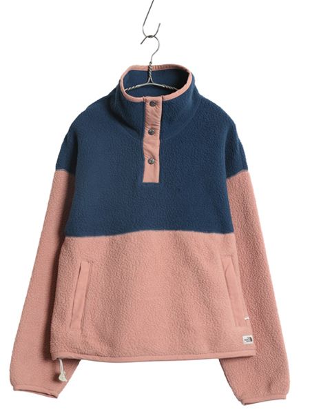 なクーポン配布中! US企画 ノースフェイス クラグモント パイル フリース ジャケット レディース M | 古着 ボア アウトドア スナップ プルオーバー ジャンパー