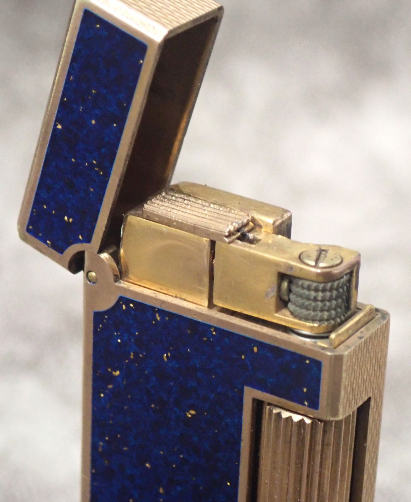 dunhill ダンヒル ガスライター ゴールド ブルー マーブル dunhill ダンヒル ガスライター ゴールド ブルー マーブル