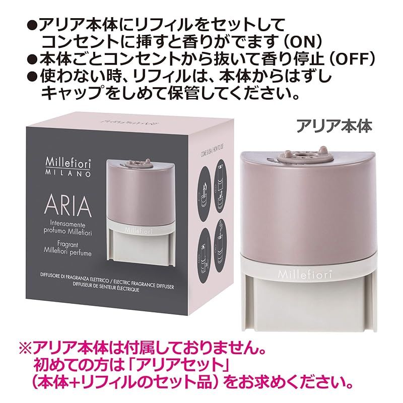ミッレフィオーリ Millefiori ARIA フレグランス うたっ リフィル 4個