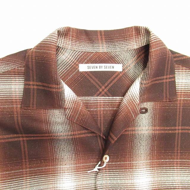 極美品 24ss セブンバイセブン 7×7 SEVEN BY SEVEN OPEN COLLAR