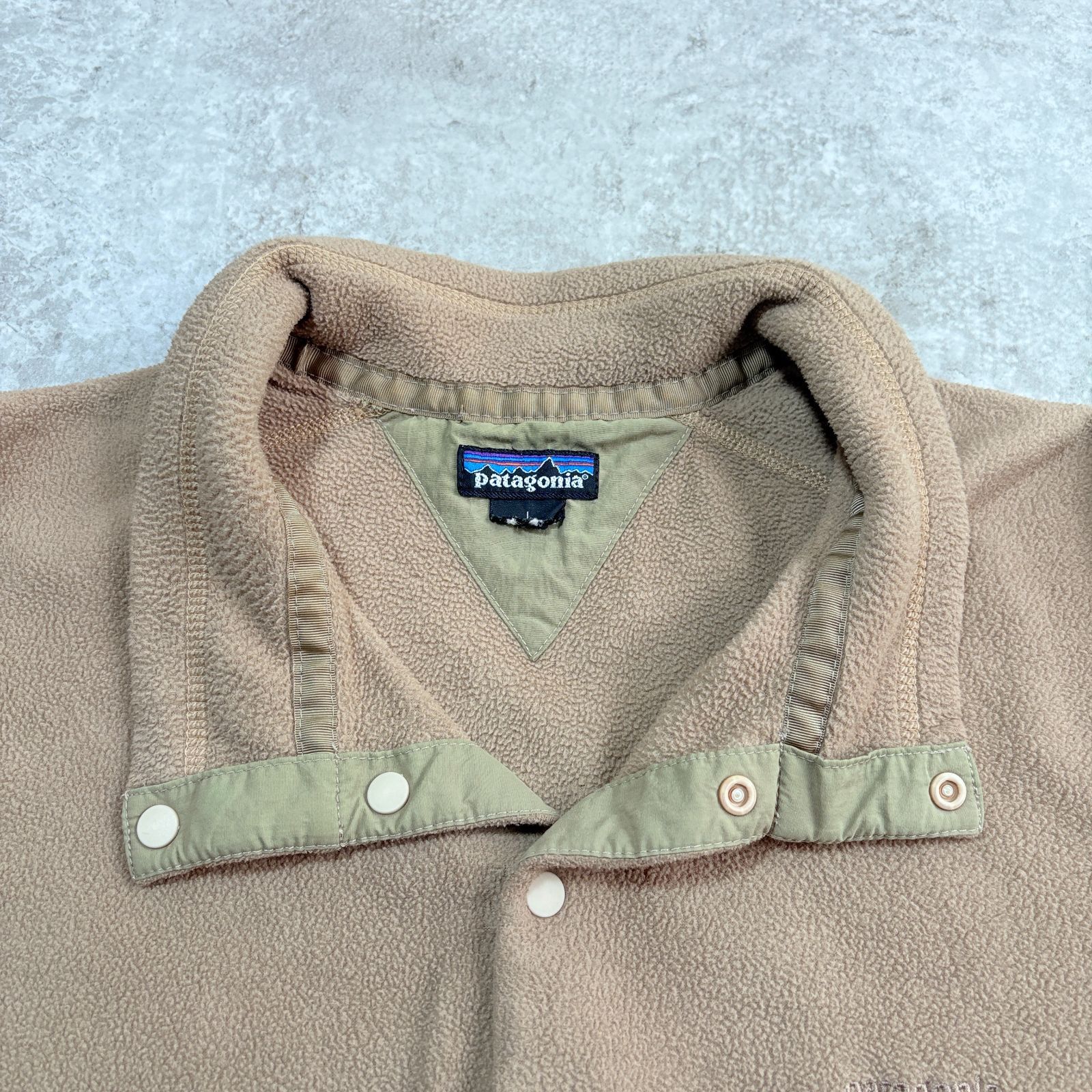 90s USA製 patagonia Micro D-LUXE Pullover【 beige 】パタゴニア