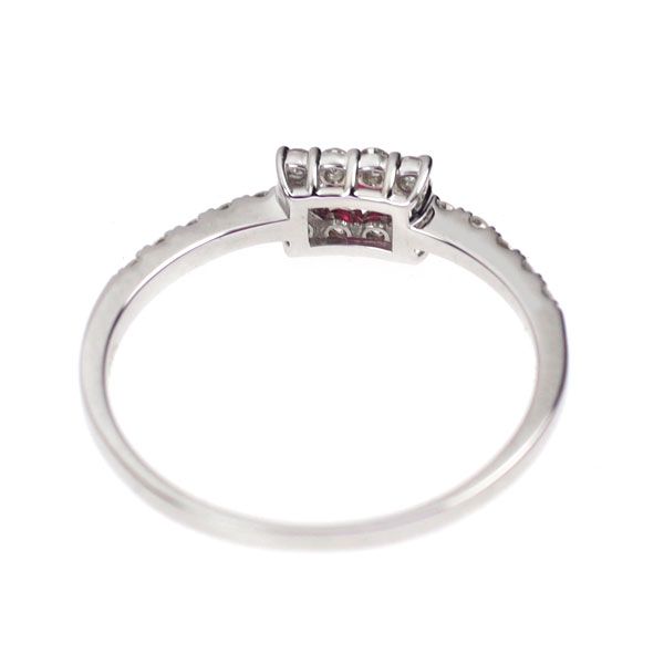 Pt950 ルビー ダイヤモンド リング 0.08ct D0.22ct - メルカリ