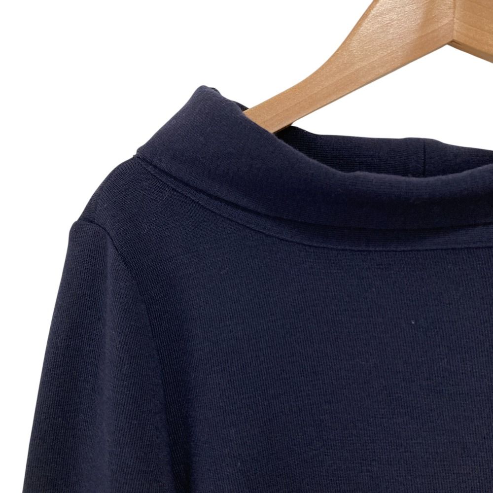美品 FOXEY フォクシー Bridget ブリジット グレースウール ボトルネック ニット プルオーバー セーター 37123 40 ネイビー レディース 古着 中古 美品 FOXEY フォクシー Bridget ブリジット グレースウール