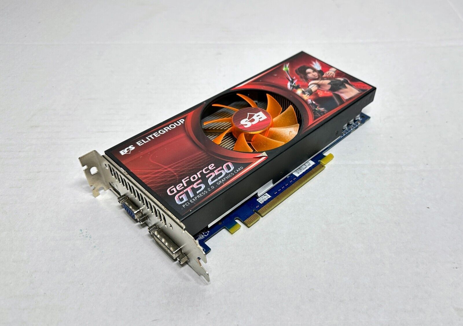 ECS NVIDIA Gece GTS 250 512MB DDR3 PCI 2.0 x16 ビデオ カード