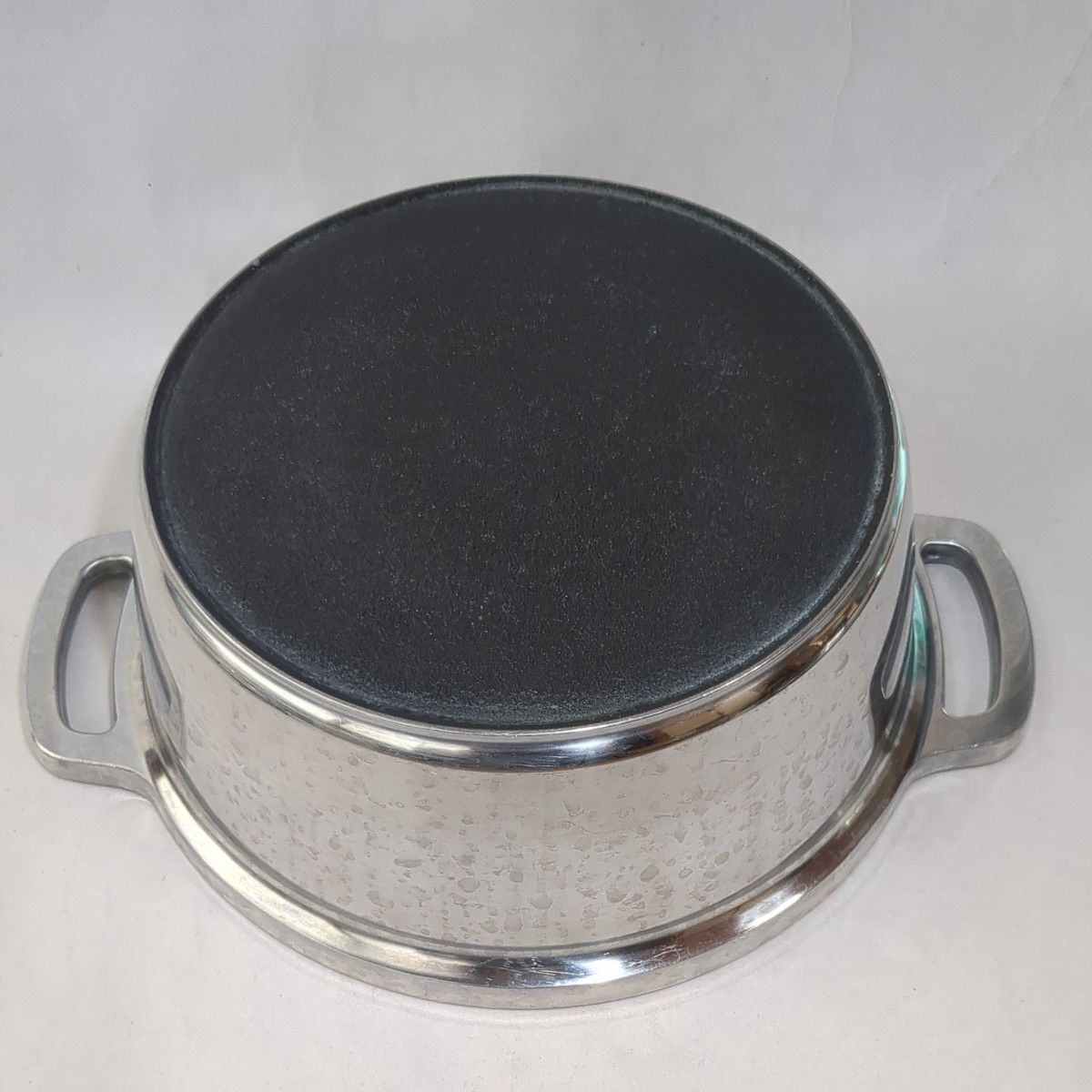 廃盤】 ムスイ IH 無水鍋 24㎝ 4L 両手鍋 炊飯鍋 生活春秋 無水鍋