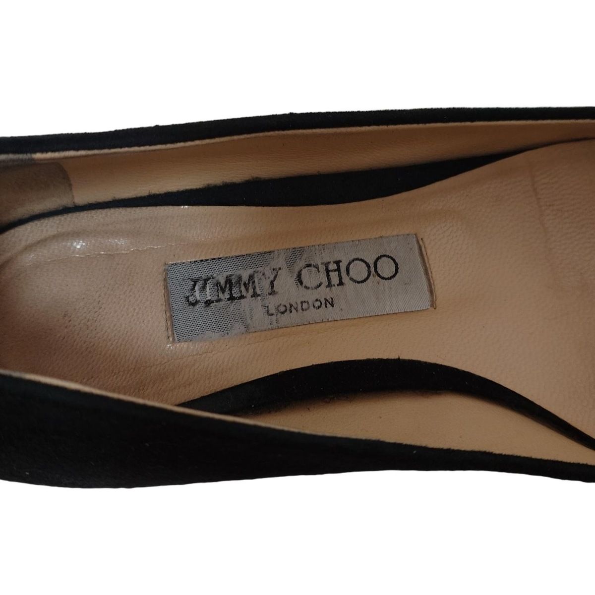 JIMMY CHOO(ジミーチュウ) フラットシューズ 37 レディース - 黒 JIMMY CHOO(ジミーチュウ) フラットシューズ 37 レディース - 黒