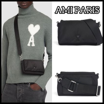 AMI PARIS Adc tech lunch box bag ショルダーバッグクロスボディバッグ ナイロン