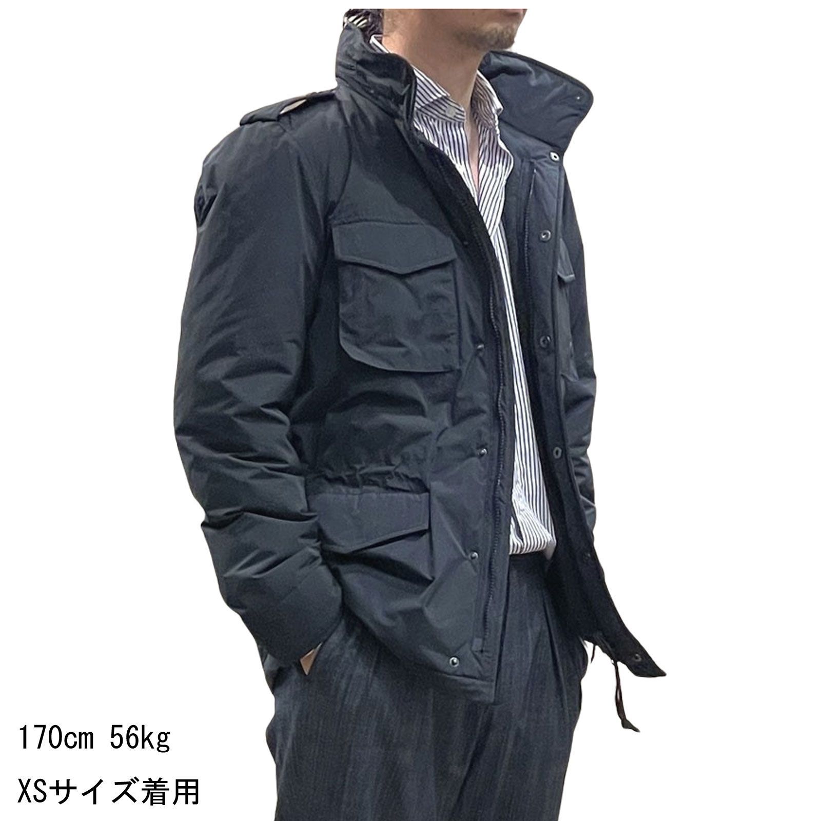 ASPESI アスペジ MINIFIELD VENTO M-65 ネイビー ASPESI（アスペジ） M65 メンズ / MINIFIELD VENTO 高密度ポリエステル