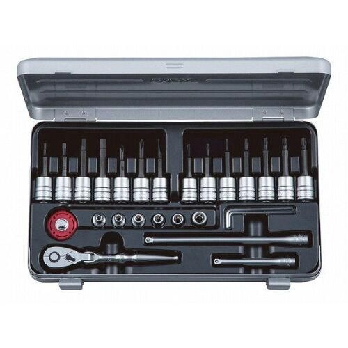 2営業日で発送 京都機械工具 KTC KTC 6.3sq.T型いじり止めトルクス E型トルクスヘキサゴンビットソケットレンチセット TBT226HTH 2285