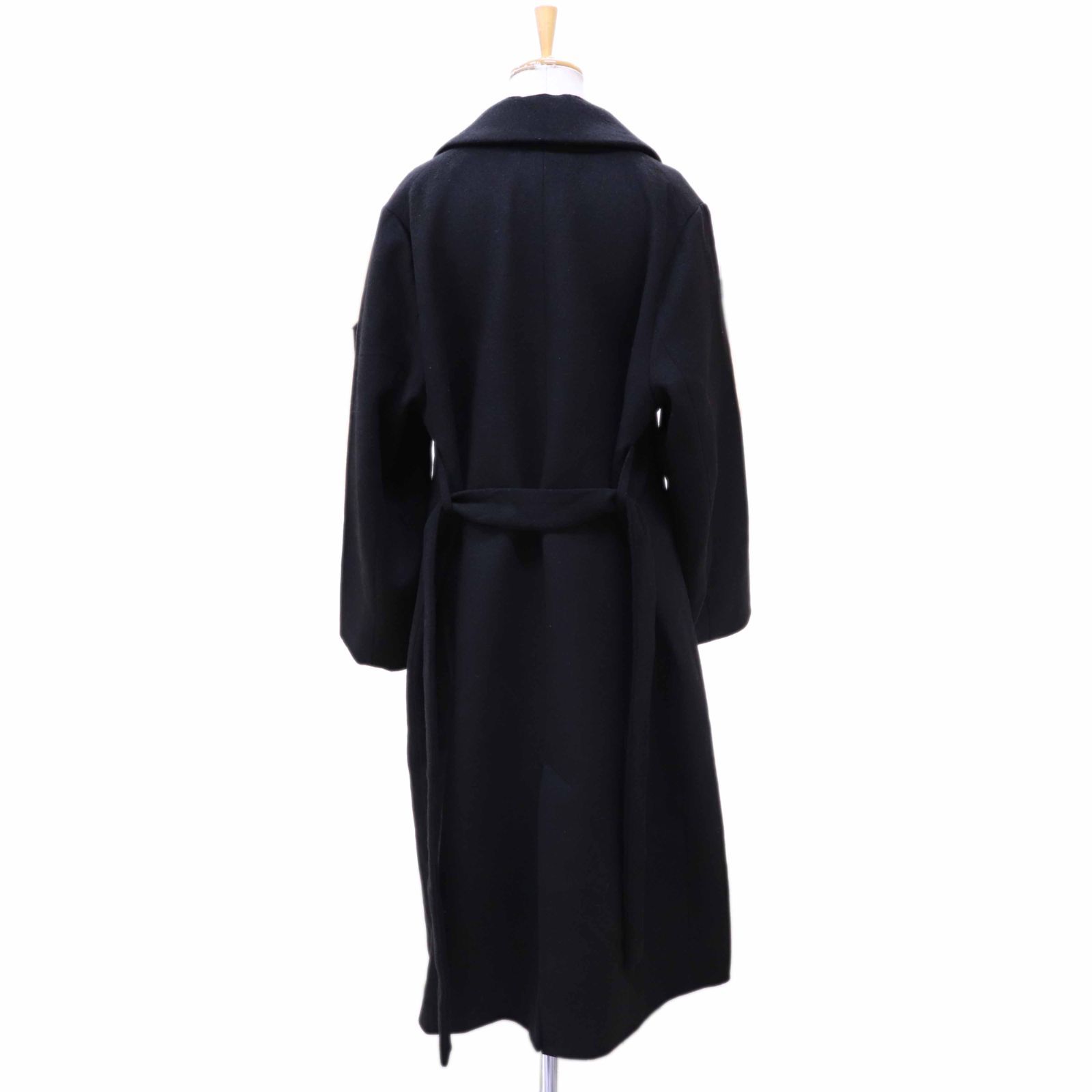 crewre クルーレ アジャスタブルウールロングコート 2 BLK/黒