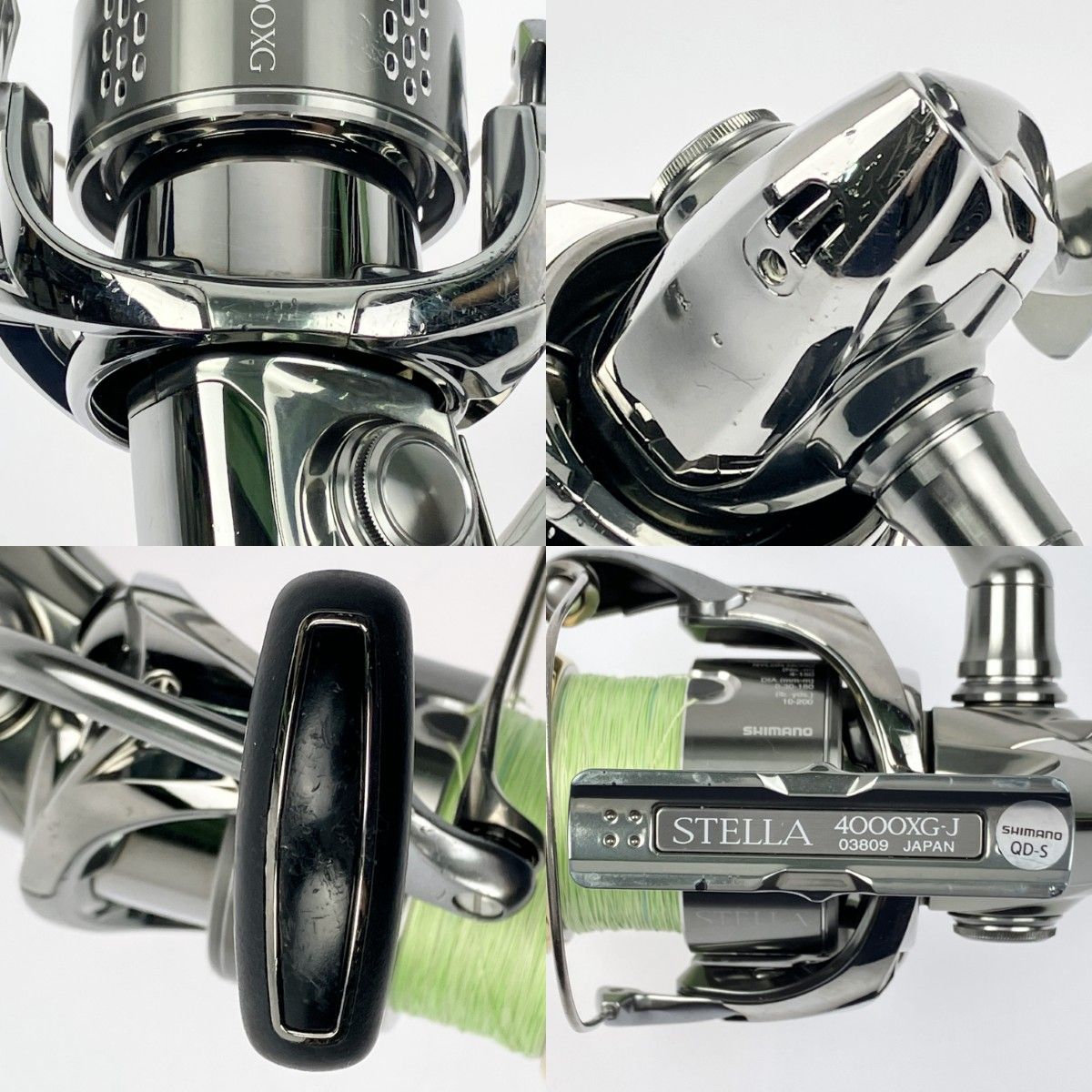 SHIMANO - §§SHIMANO シマノ 18ステラ4000XG 03809 スピニングリール 程度BC キズ有 SHIMANO - SHIMANO シマノ 03809 スピニングリール 18ステラ
