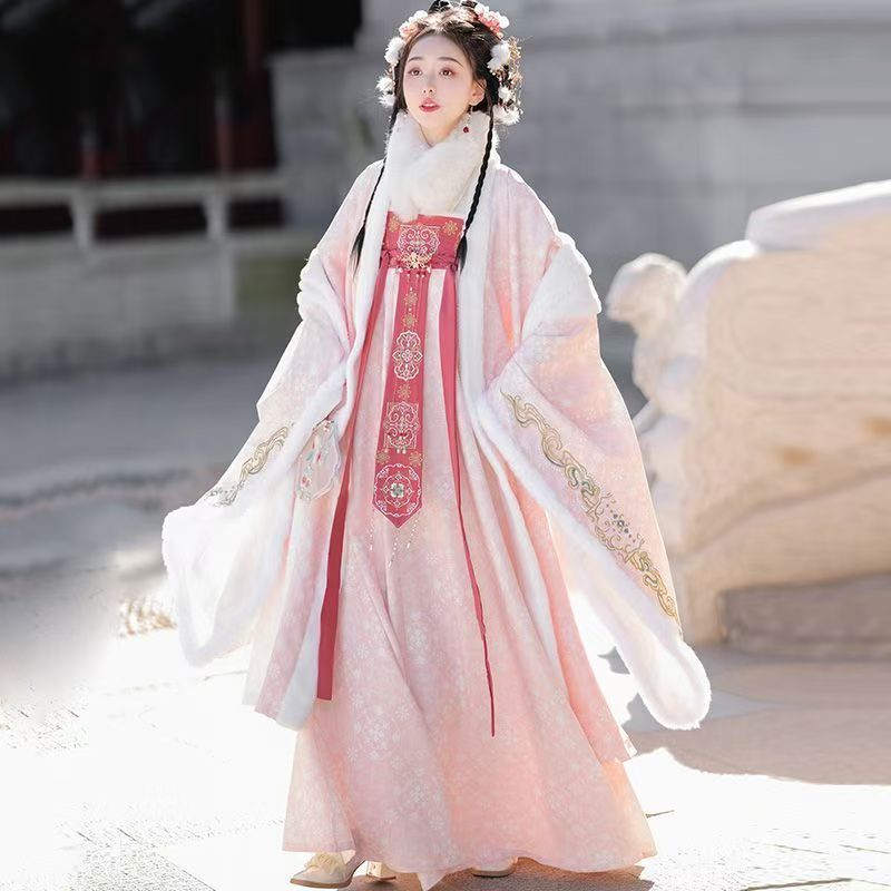 漢服 コスプレ ワンピース 唐装 仙女服 中華風 中国古代宮廷風 パーティードレス コスプレ衣装 女性 唐装 古風 秋冬