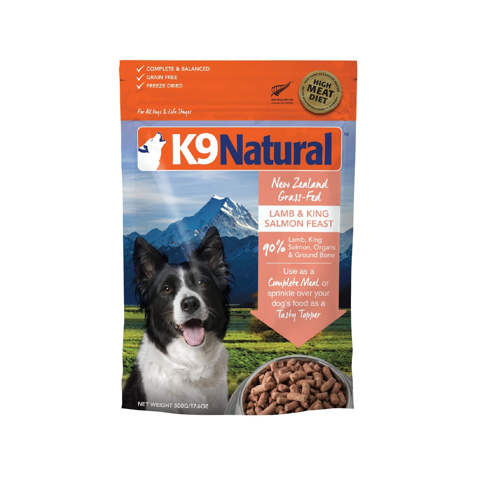 ケーナインナチュラル (K9 Natural) フリーズドライ ドッグフード ラム