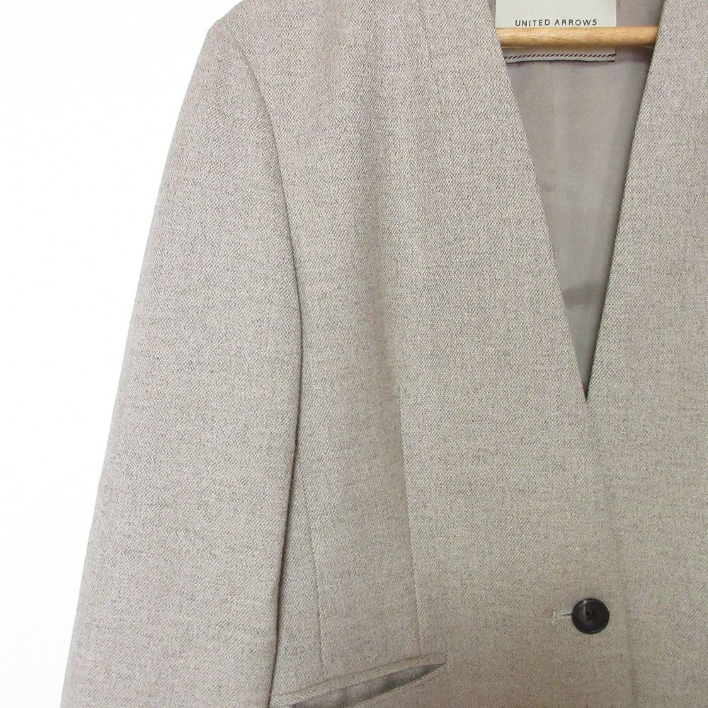 美品 UNITED ARROWS ユナイテッドアローズ CLASS/TWD ノーカラー