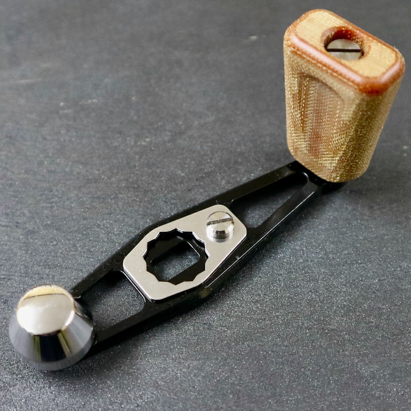 S35-BK-F-BR NSクラフト リールハンドル ABU 五十鈴工業 アブガルシア アンバサダー 渓流ベイトフィネス