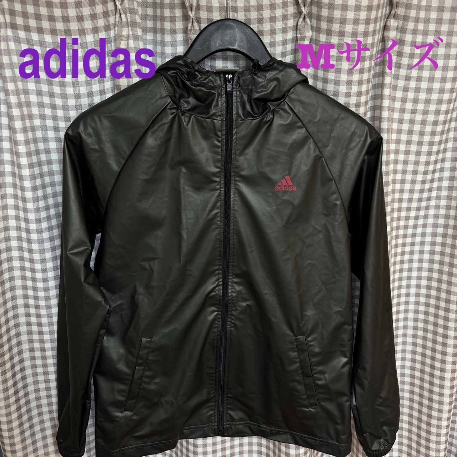 adidas アディダス ウインドブレーカー フード付き Mサイズ - メルカリ