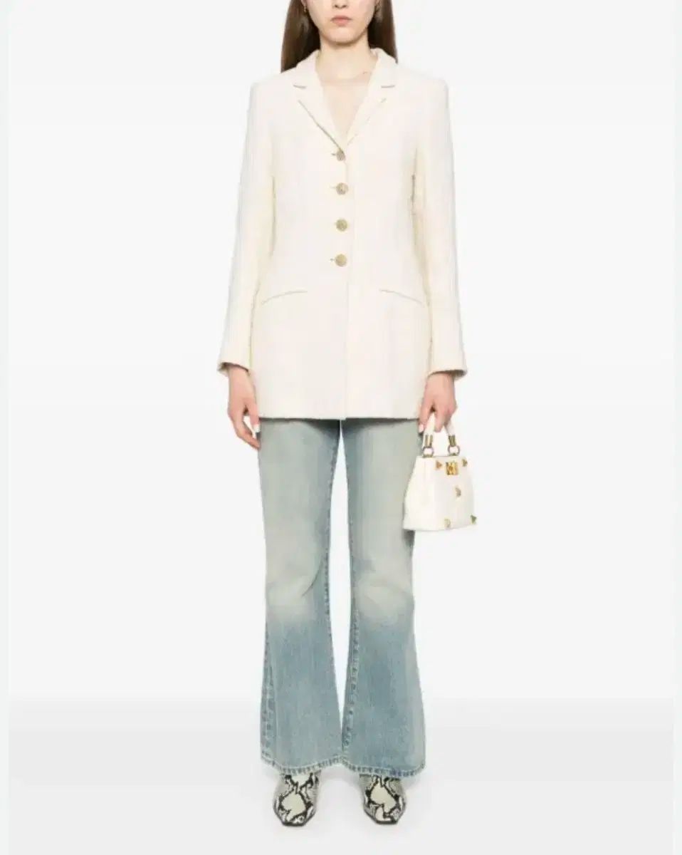 CHANEL シャネル アイボリー ツイード ジャケット