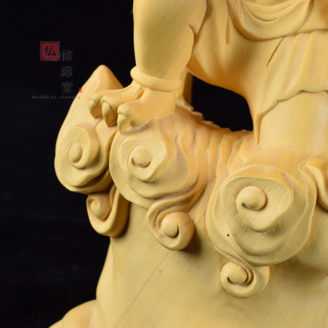【修縁堂】高品質 木彫仏像 火神立像 彫刻 仏教工芸 柘植材 仏師で仕上げ 修縁堂】高品質 木彫仏像 火神立像 彫刻 仏教工芸 柘植材 仏師で